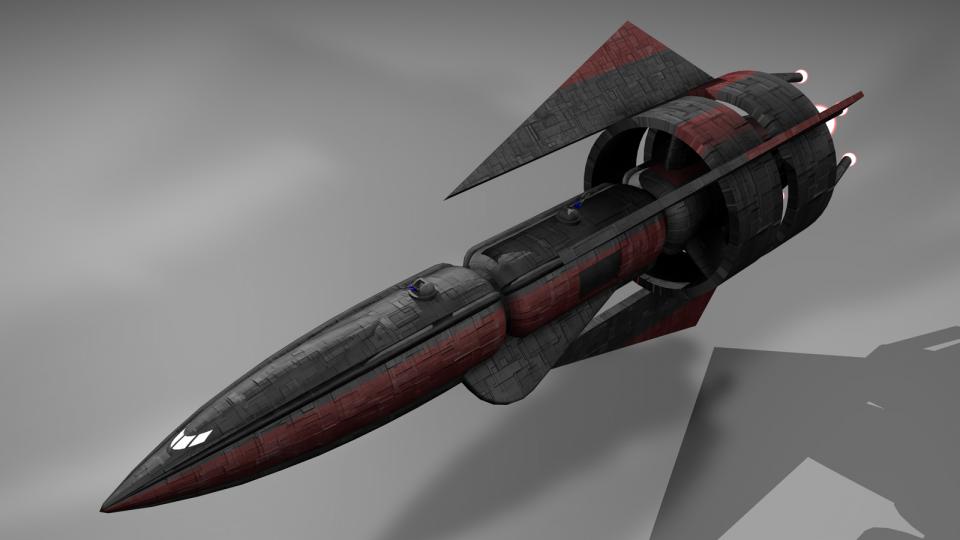The Rebel Cruiser was not based on any other ship, instead it was designed and built by the Rebels themselves. Only very few individuals other than the Rebels' highest ranking officers were allowed to command such a ship. The Rebel Cruiser didn't quite match the Confederate Cruiser, but could best it in single combat, with a bit of luck.