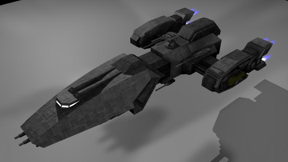 This ship was inspired by a ship from X2: The Threat. Created July 2006
